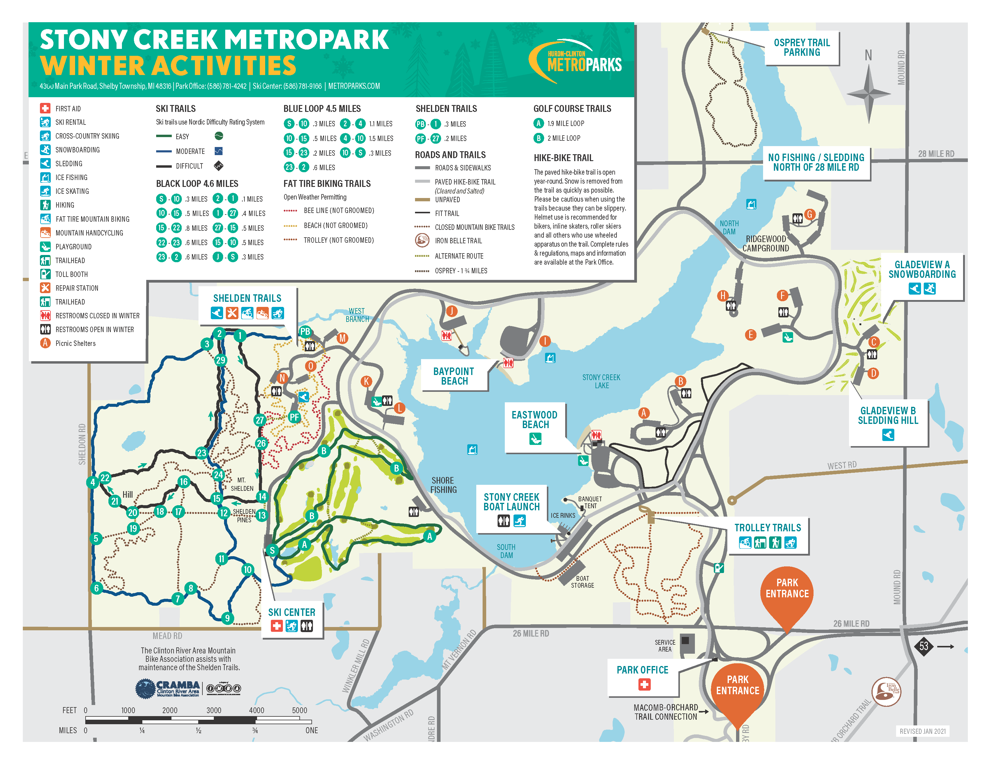 Stoney Creek Hiking Trails Stony Creek Metropark – Huron-Clinton Metroparks