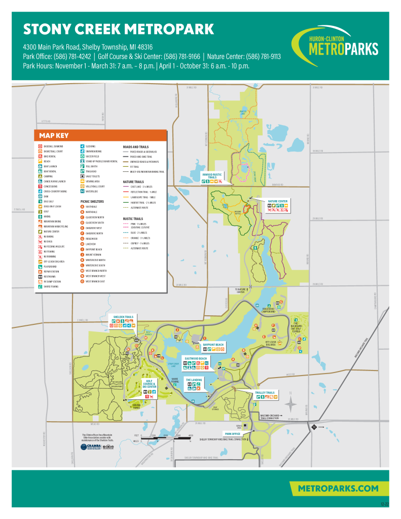 Stony Creek Metropark – Huron-Clinton Metroparks