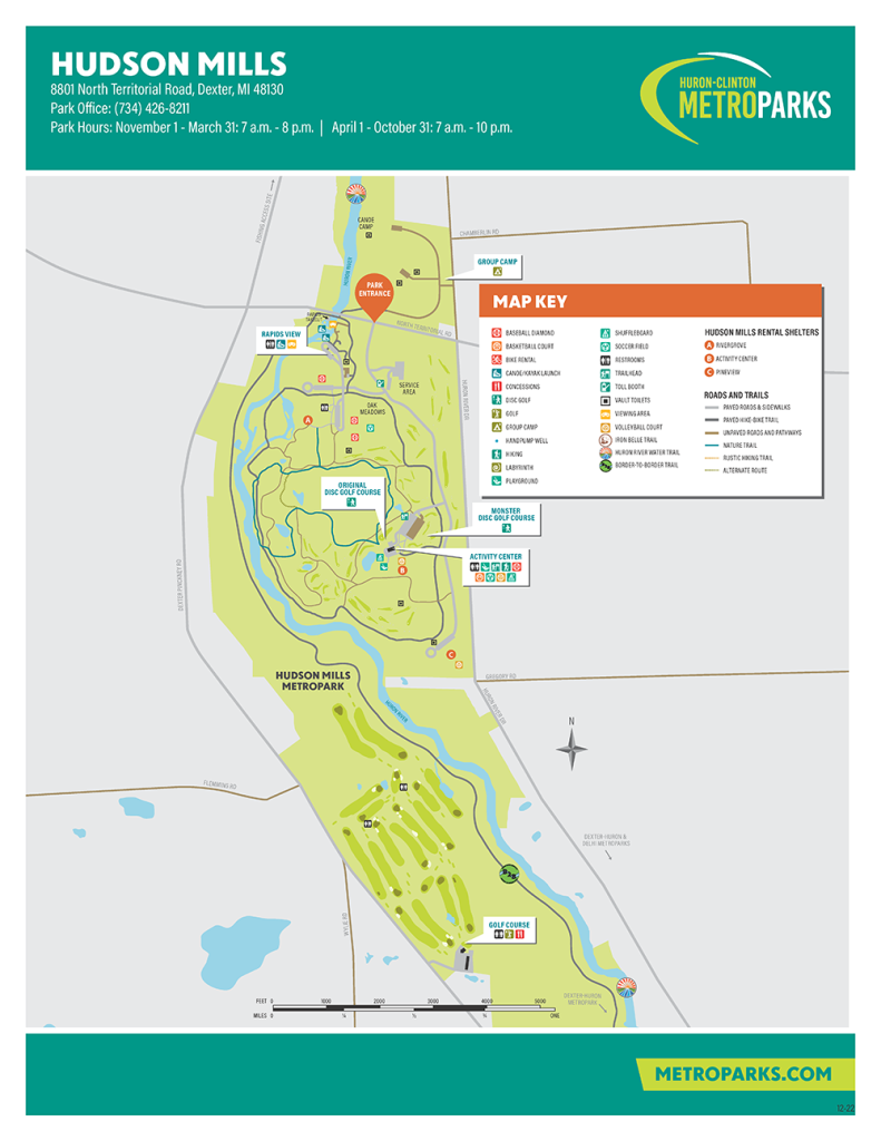 Hudson Mills Metropark HuronClinton Metroparks